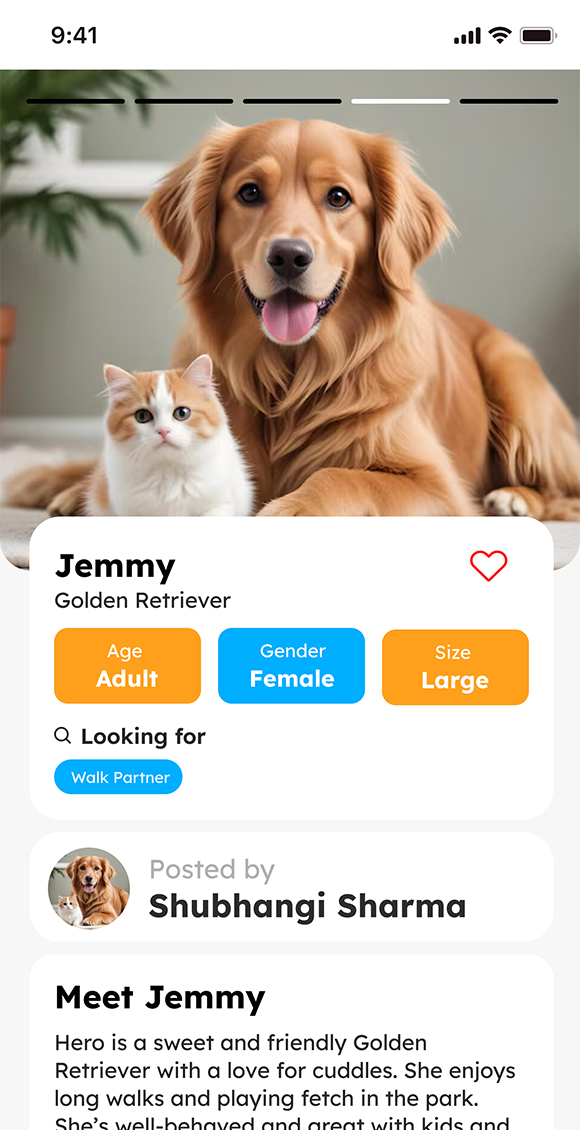 Dog Profile Screen